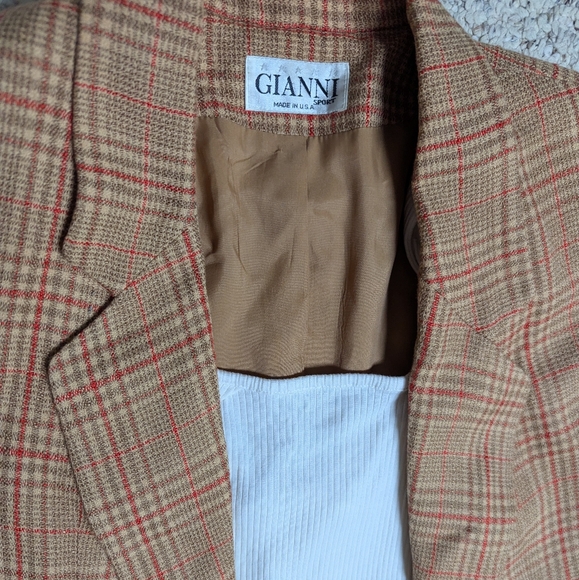 Vintage plaid blazer - Picture 10 of 11